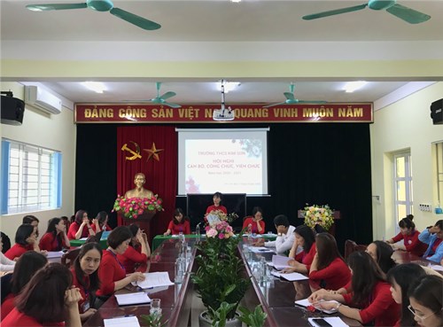 Trường THCS Kim Sơn Hội nghị CBVC năm học 2020 -2021